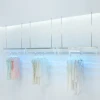Clothing store Acrylic Display Rack Hanger stainless steel wire drawing display rack mens and womens clothing store top rack