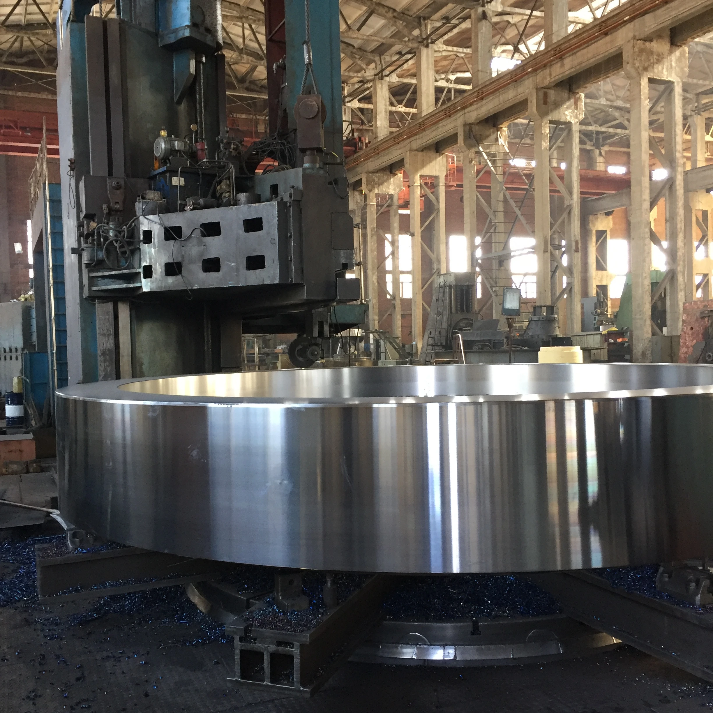 Cnc Lathe Machining Casting Large Size Customized Rotary Process Forging Ball Mill Kiln Tyre