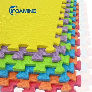 Colorful 20mm 60cmx60cm Puzzle Interlocking Foam Eva Floor Mat
