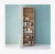 Import colorful cheap melamine board narrow wood bookcase from China