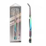 Colorful Durable Gold Stainless Steel Nail Tools Clip Nail Art Tweezers For Manicure Art