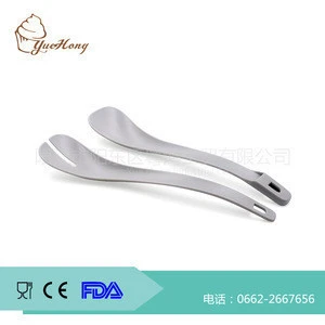 Colorful Multi 3-in-1 Salad Server Spoon Fork/High Quality 2Pcs Set Of Plastic Salad Mixing Tools