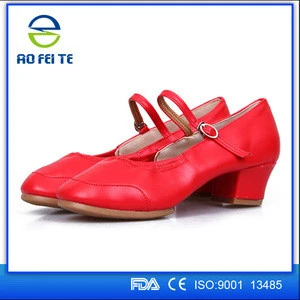 Colorful Wholesale  Professional Split-sole Leather Low Heel Ballet Dance Teachers Shoes, Jazz Shoes