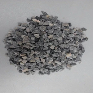 Construction black stone chips for road and bridge