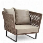 Contemporary european style outdoor patio furniture classical aluminium garden sofa for restaurant hotel  pool side deck (F872)