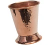 copper julep cup with brass base