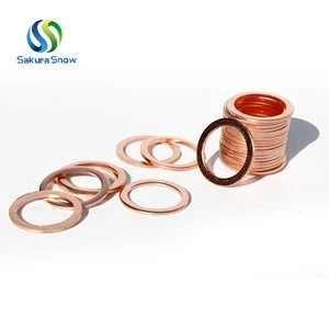 Copper washer M2 M2.5 M3 M4 M5 M6 M8 M10 Copper Flat Washer, Seal washer