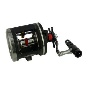 Corrosion protection Black and Silver Cast Drum Wheel Left and  Right Hand Sea Baitcasting Fishing Reels