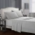 cotton sheet sets Home 4 Piece Microfiber Bed Sheet Set Solid Color Comforter Bed Sheet Bedding Set