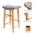 Import Counter Stool Height Bar Stool Chair - Backless 24&quot; Gray Saddle Seat Stool, Solid Bamboo Furniture from China
