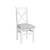 Import crossback wooden events wedding banquet event chairs  banquet chiavari hotel coussin mariage crossback chaise from China