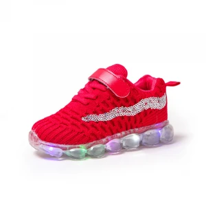 Crystal New Boys Casual Sports Chidren Fashion Led Light Up Child  Kids Shoes