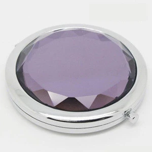 Crystal pocket mirror / Compact makeup mirror