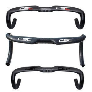 CSC road bike handle bar carbon fiber Bike handlebar Bicycle carbon Breaking wind handlebars 400/420/440mm