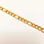 cuban chain ,5-6 mm high quality stainless steel with 18 k gold plating chain , DIY chain material .