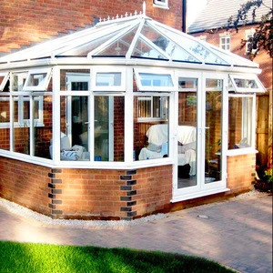 Custom All Kinds Customized Aluminium Frame Glass Sun House Glass House Wintergarden Sunroom Terrace Roof