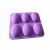 Import Custom classic oval shape 6 cavities silicone soap mould making candle cake tools rubber soap molds from China