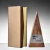 Import Custom crystal triangle handmade solid walnut wooden award plaques for business from China