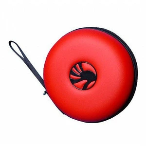 Custom high quality fashional small eva round earphone box with zipper