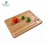 Custom Kitchenware Rectangle Groove Wooden Bamboo Cutting Board