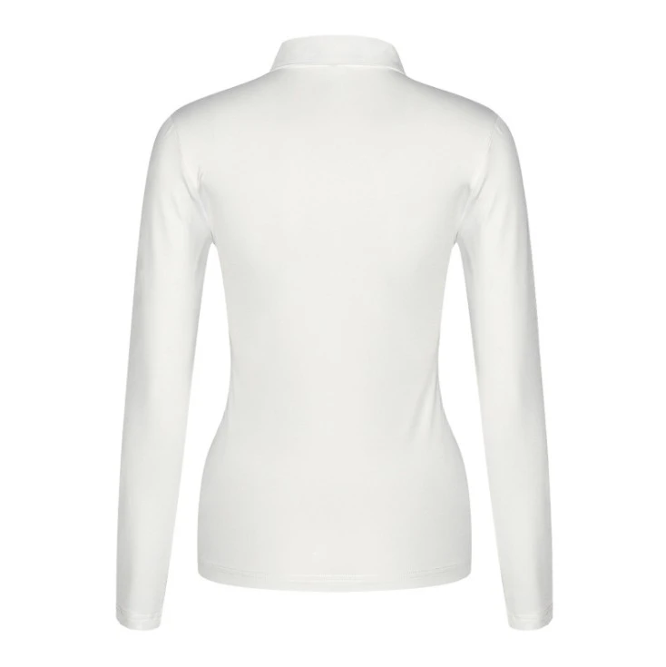 Custom Lady Golf Polo Shirt Long Sleeve for Women Spring Golf Tshirts