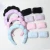 Import Custom LOGO Hair Accessories Terry Cloth Sponge Hairband Spa Skincare Girls Headband Washing Face Makeup Headband For Women from China