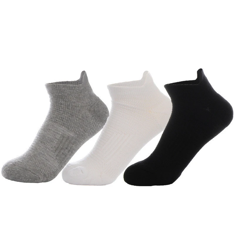 Custom Made Unisex Ankle Half Terry Basketball Sports Socks