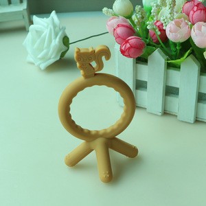 Custom Make  Popular Squirrel Silicone Baby Teether Toy