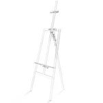 Custom Modern Acrylic Clear Tripod Easel Drawing Stand Drawing Rack Display for showroom