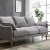 Import Custom modern wooden upholstery recliner cotton and linen fabric cover removable sponge sofa sectional living room sofa set from China