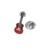 Custom Musical Instrument Red Guitar Lapel Pins For Men