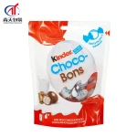 Custom print plastic heat seal ziplock vegetables and fruit packaging bag with handle