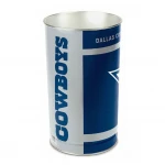 Custom Printed Metal Trash Can Waste Basket Garbage Can