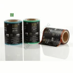 Custom printing laminated food packaging flexible roll film roll stock for sugar candy frozen food seafood fish vegetable crisps