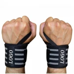 Custom Professional Sports Protective Durable Neoprene Weightlifting Wrist Wraps Gym Straps