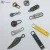Import custom silver metal zipper slider zipper puller with logo design from China