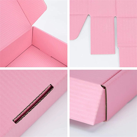 Buy Custom Small Pink Shipping Boxes For Small Business Cardboard ...