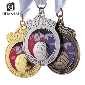 custom sports medal hanger volleyball trophies and medals,medal holder volleyball
