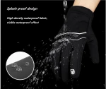 Custom touch screen man hand warm sport bike cycling winter gloves for man