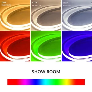 Customizable Designed Three sides Measure luminescence 12*20mm Led Neon Flex Silicone Neon Light