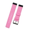 Customize 20mm and  22mm Pink color canvas watch strap band with steel buckles