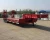 Import Customized 3Axles low bed flatbed semi trailer mounted crane transport flatbed gooseneck trailer from China
