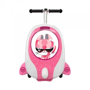 Customized design 3D trolley children luggage airport suitcase kids  3 WHEEL foot kick MOBILITY scooters for teenagers