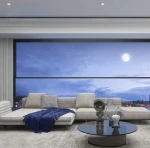 customized Electric Lift Window aluminum window for glass automatic balcony Vertical Sliding Window for villa