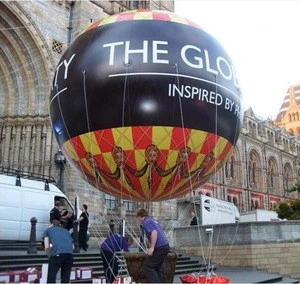 Customized logo PVC giant inflatable helium balloon for advertising