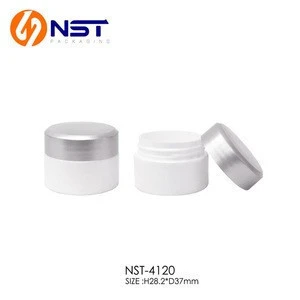 Cylinder cosmetic packaging eye shadow powder case in plastic