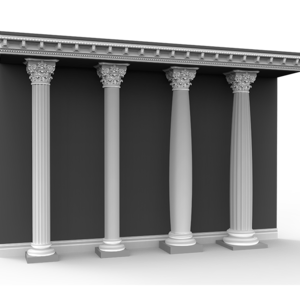 Decorative Polyurethane PU material column pillar for sale