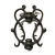 Import Decorative wrought iron flower leaves metal for wall gate fence from China