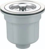 Deep Cup Kitchen Sink Strainer with Basket for Basin Waste Food Drainer