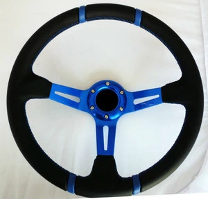Deep dish 90mm,75mm oxidize carbon fiber racing automobile steering wheel
